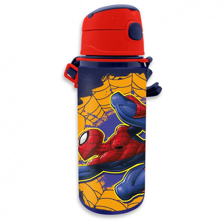 Vatnsbrúsi - Spiderman ál brúsi 600 ml rautt lok