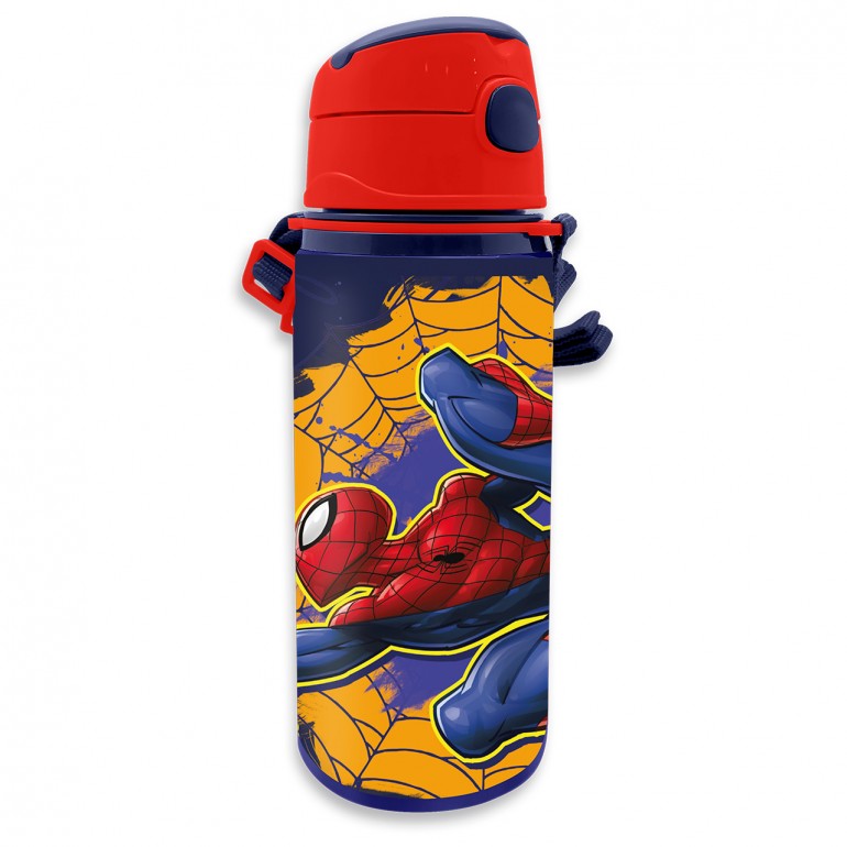 Vatnsbrúsi - Spiderman ál brúsi 600 ml rautt lok