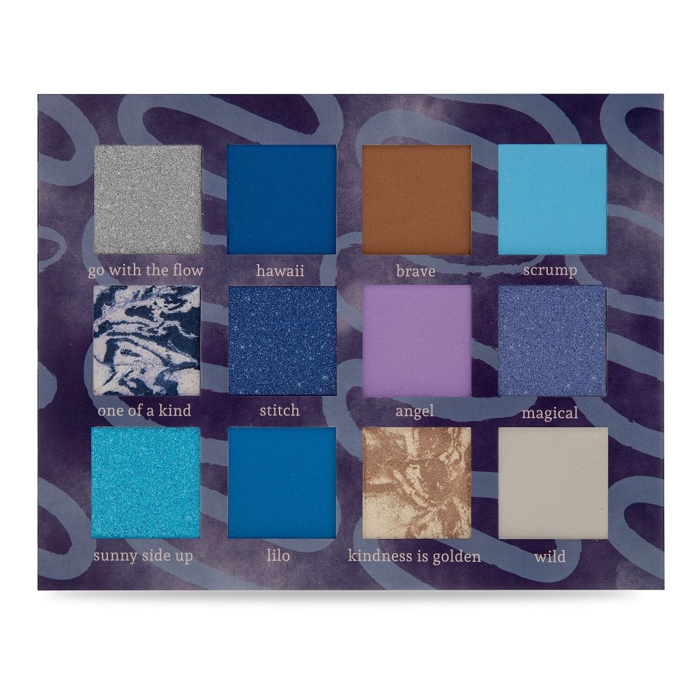 Stitch Denim Augnskuggapalletta - 12 Litir