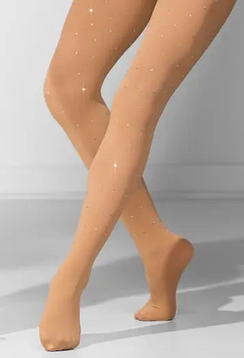 Ballett sokkabuxur rhinestone - LT suntan - Börn - Weissman