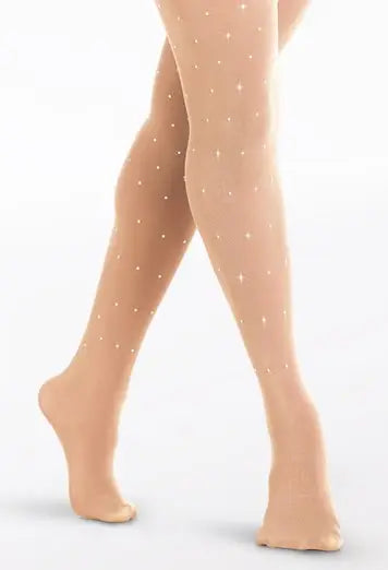 Ballett sokkabuxur rhinestone - LT suntan - Börn - Weissman