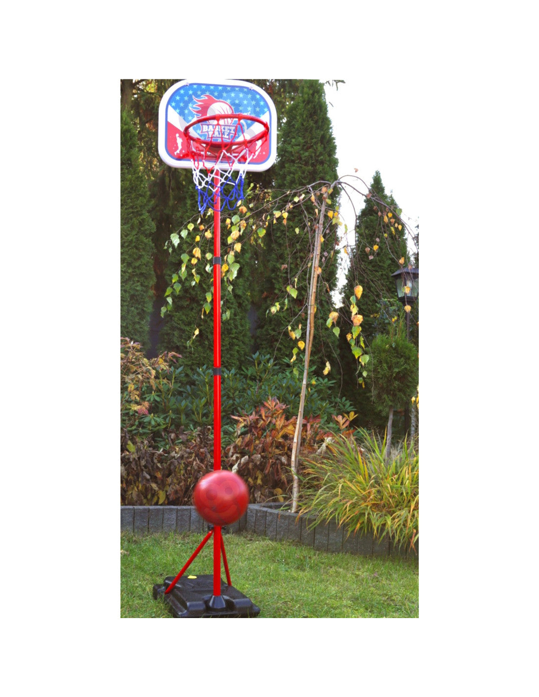 WOOPIE Körfuboltasett — Stillanleg Hæð 90-170 cm með Bolta