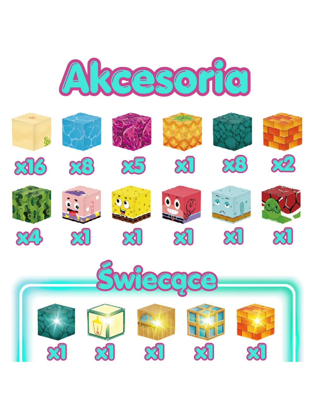 WOOPIE Segulkubbar — Hafið, 63 stk Montessori bygging