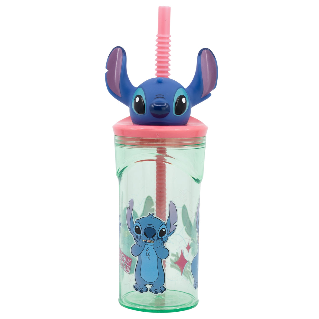 Glas með röri og 3D haus - Stitch