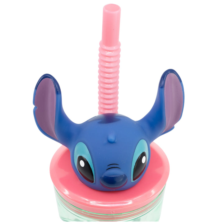 Glas með röri og 3D haus - Stitch