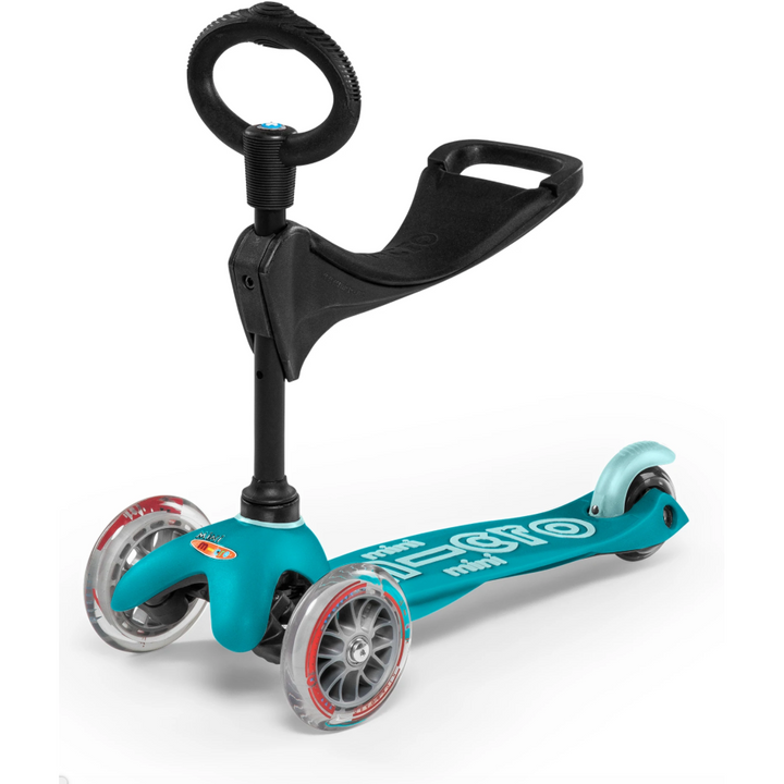 Mini Micro Deluxe 3 in 1 Hlaupahjól - Blágrænt