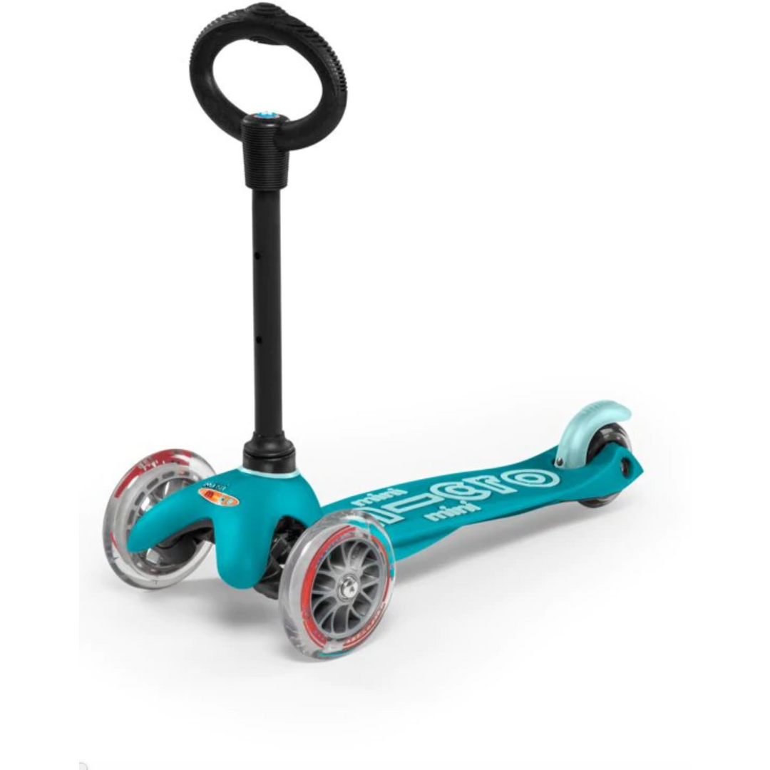 Mini Micro Deluxe 3 in 1 Hlaupahjól - Blágrænt