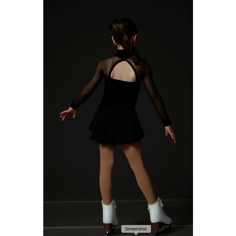 Velvet Sparkle Black Dress