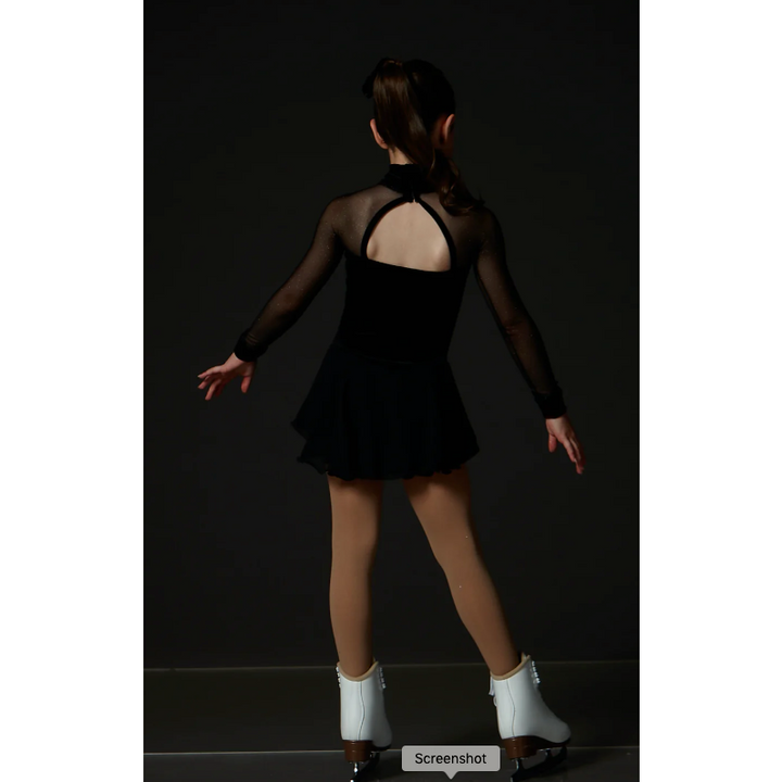 Velvet Sparkle Black Dress