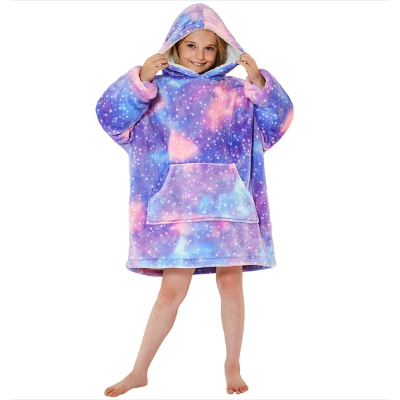 Kósýpeysa barna Purple Galaxy